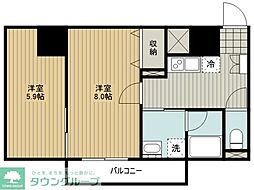 チェルキオ羅漢 1LDKの間取図画像