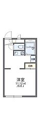 レオパレスキャッスル 1Kの間取図画像