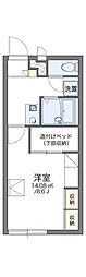 レオパレス辰&圭 1Kの間取図画像