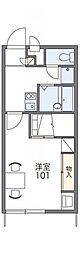 レオパレスサングリーン 1Kの間取図画像