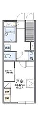 レオパレスProsper 1Kの間取図画像