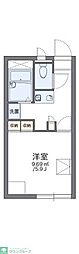 レオパレスプチステージ 1Kの間取図画像