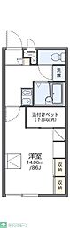 レオパレスはっぴい 1Kの間取図画像