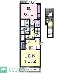 ショウアルバータNeo 1LDKの間取図画像