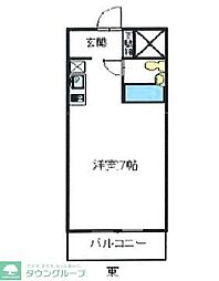 ダイアパレスステーションプラザ前橋1 ワンルームの間取図画像