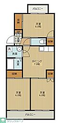 センチュリー21 3DKの間取図画像