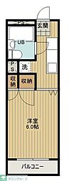 メゾン三貴 1Kの間取図画像
