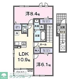 ベル・セレーノ 2LDKの間取図画像