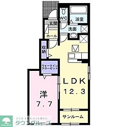 ミー　クヮーム　スゥク　Ａ 1階1LDKの間取り