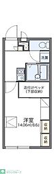 レオパレス壽B 1Kの間取図画像