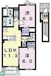 間取図画像 2LDK