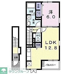 アザレア 1LDKの間取図画像