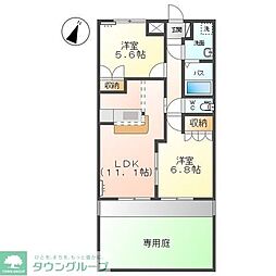 間取図画像 2LDK