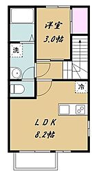 エクシリア高砂 1LDKの間取図画像