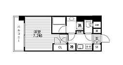 桜ヒルズ仙台榴岡 1Kの間取図画像