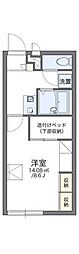 レオパレス太勇2 1Kの間取図画像