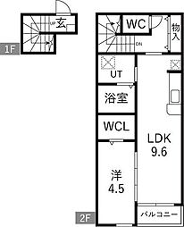 S.Crest 1LDKの間取図画像