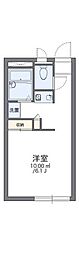 レオパレスリリ郡山 1Kの間取図画像