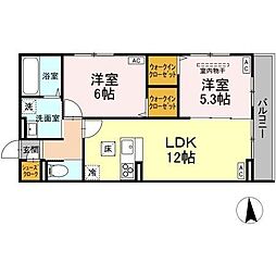 シャイニングDays 2LDKの間取図画像