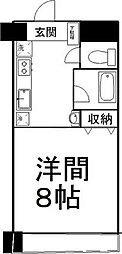 プランドビル本町 1Kの間取図画像