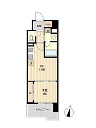 S-FORT青葉上杉 1DKの間取図画像
