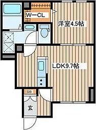 グレイスメゾン長町二丁目 1LDKの間取図画像