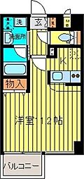 リライアンス河原町 ワンルームの間取図画像