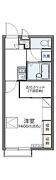 レオパレスウエストプラザ愛子2 1Kの間取図画像