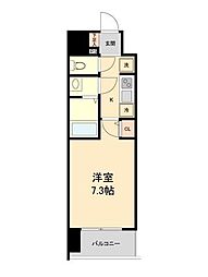 HF仙台本町レジデンス 1Kの間取図画像
