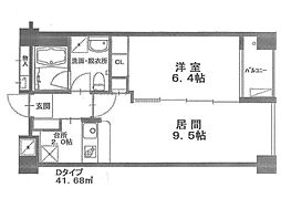 M's上杉5丁目 1LDKの間取図画像