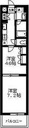 ウェルネス青葉 2Kの間取図画像