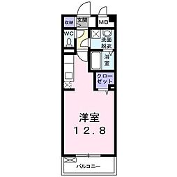 レガーミ泉中央 ワンルームの間取図画像