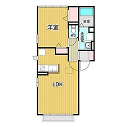 プッピス2 1LDKの間取図画像