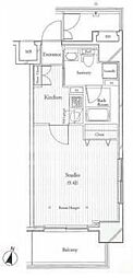 フィットエル仙台一番町 1Kの間取図画像