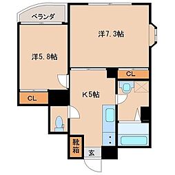 コスモガーデン 2Kの間取図画像
