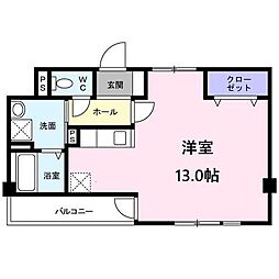 ラ・メゾン ワンルームの間取図画像