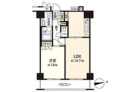 レジデンス仙台駅東 1LDKの間取図画像