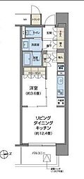 パークアクシス仙台 1LDKの間取図画像