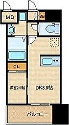 アルティザ仙台花京院 1DKの間取図画像