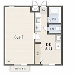 コテージタカダ 1DKの間取図画像