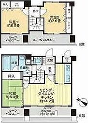 ライオンズマンション柏木 3LDKの間取図画像