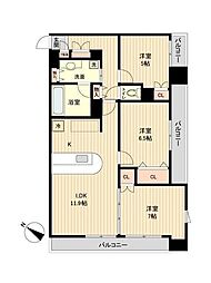 S-FORT榴岡公園 3LDKの間取図画像