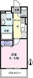 (仮称)長町6丁目新築マンション 2階1Kの間取り