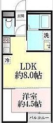Laugh Tale Blu 1LDKの間取図画像
