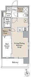 SEASONFLATSSENDAIEAST 1LDKの間取図画像