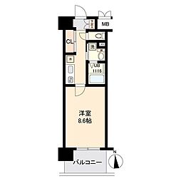 ELSTANZA榴岡公園 1Kの間取図画像