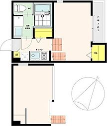 フォルテ長町 1Kの間取図画像