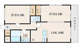 アジュール431 2LDKの間取図画像