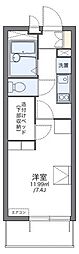シャローム上杉 1Kの間取図画像