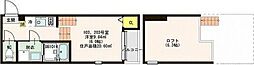CasaFelice堤町 1Kの間取図画像